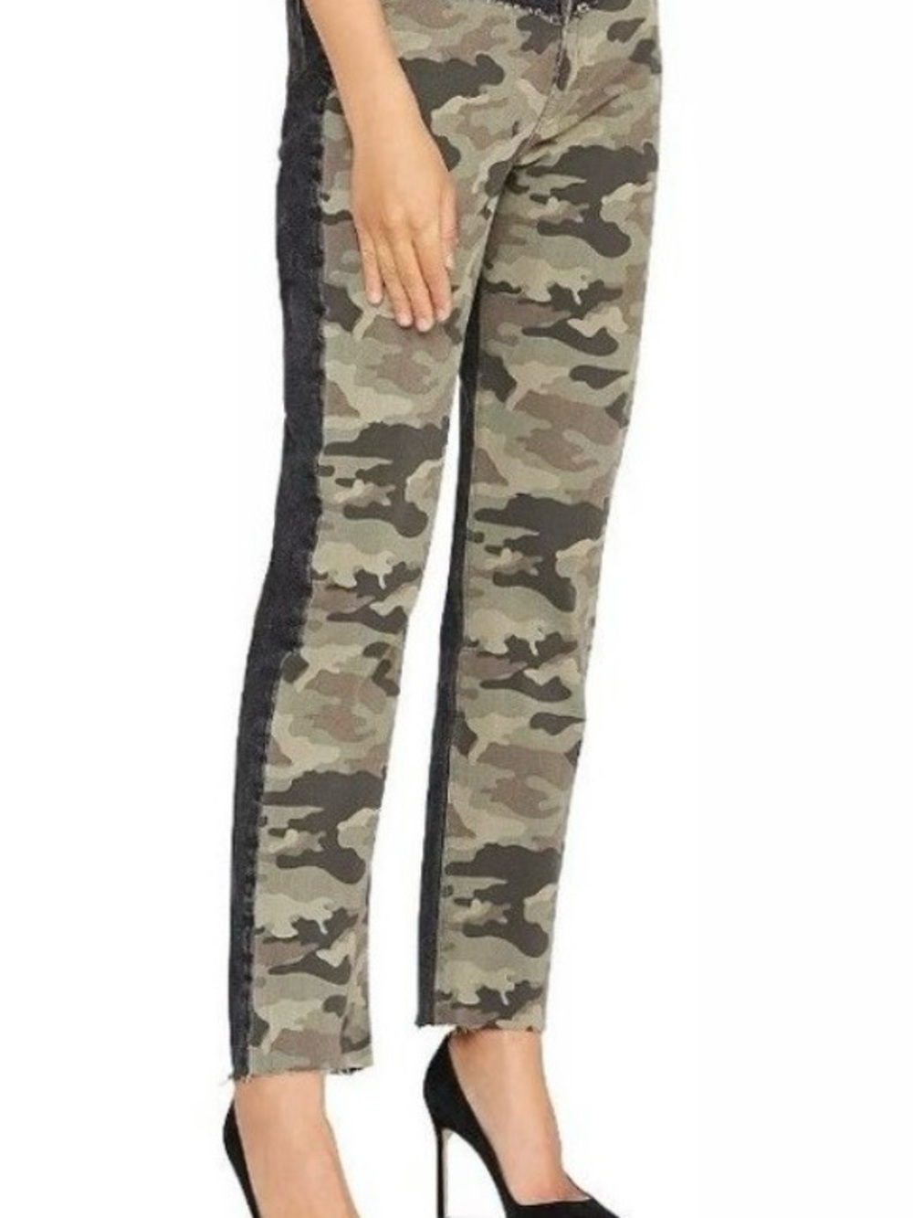 New Hudson Sz 28 Barbara High Rise
Straight Leg Jeans in Camo w Black (Back)